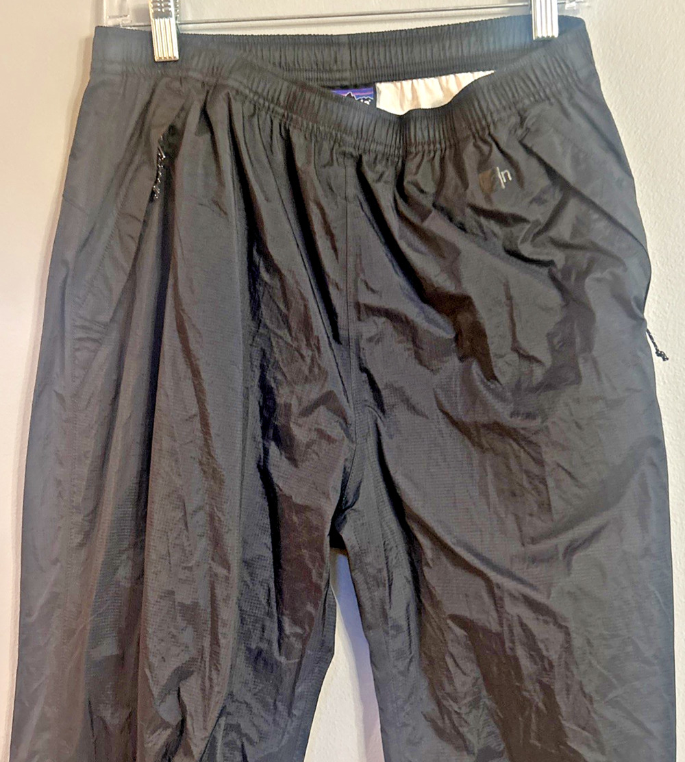 Patagonia Torrentshell 2.5L H2No Waterproof Rain Pants Black M gorpcore hiking